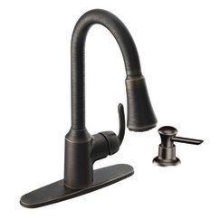 Moen CA87094 Bayhill High Arc Kitchen Faucet with Pull Down Spout and