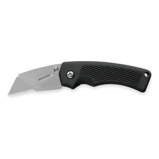 Gerber 31 000668 Folding Utility Knife, Rubber Grip, Black
