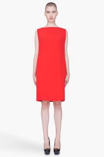 Hussein Chalayan Red Cape Dress for women