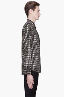 Marni Green Multicolor Cubes And Dots Shirt for men