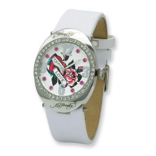 Womens Ed Hardy Sovereign White Band Watch
