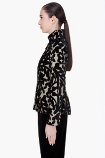 Alice + Olivia Black Embroidered Cecilt Military Jacket for women