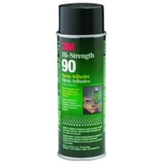 3M 0600477 24 fl oz Clear Hi Strength 90 Spray Adhesive Aerosol, Pack