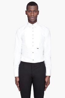 Dsquared2 White Slim Fit Chic Polin Shirt for men