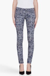 Iro Navy Leopard Janina Jeans for women