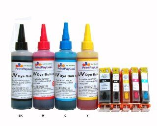 PrintPayLess Brand Refillable Ink Cartridges for Canon PGI 220 CLI 221