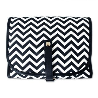 Cathys Concepts Chevron Hanging Cosmetic Bag with Grooming Kit