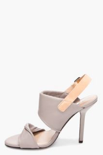 Diane Von Furstenberg Taupe Sinead Heels for women