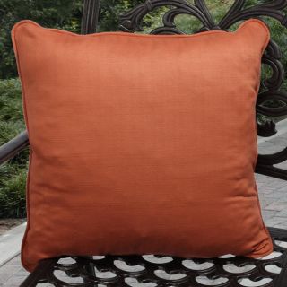 Kate Outdoor Sunnyside Coral Orange Throw Pillows (Set of 2