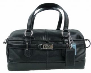 Leather Reese Convertible Duffle Satchel Bag 17803 Black Shoes