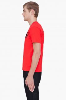 Comme Des Garçons Play  Red Black Logo Print T shirt for men