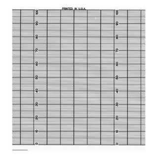 Graphic Controls YOK E9721NB Strip Chart, Fanfold, Range 0 to 100, 26 Ft