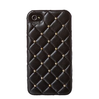 2ME STYLE DD052 GOLD Quilted Leather Studded iPhone 4/4S Case Today