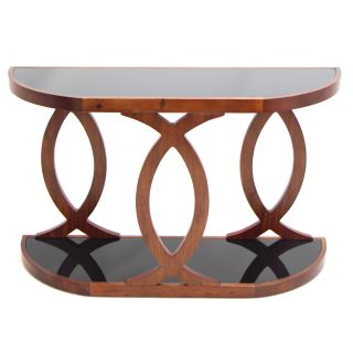 LumiSource Pesce Walnut Bent Wood Console Table Today $409.99