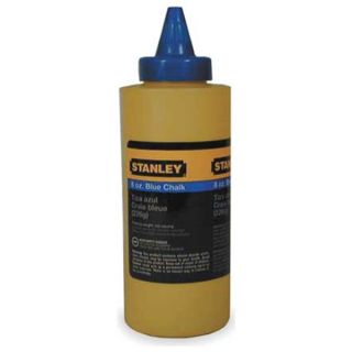 Stanley 47 803 Marking Chalk Refill, Temporary, Blue, 8 Oz