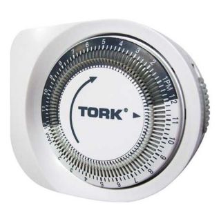 Tork 401A Timer, Mech., Ungrounded, 1250W, PlugIn, WH