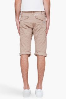 G Star Taupe Combat Surfer Shorts for men