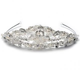  Bridal Tiara Wedding Crown with Pearl & Crystal 219 Clothing