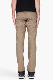 G Star Beige Comic 5620 Tapered Trousers for men