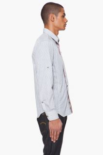 G Star Striped Skye Zip Shirt for men