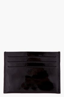 Givenchy Black Suede And Patent Cardholder for men