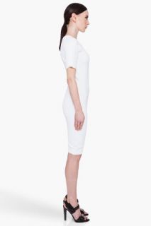 McQ Alexander McQueen White Puckered Knit Dress for women
