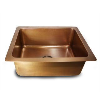 Smooth Copper Light Finish Undermount Kitchen Sink