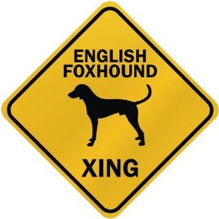 ONLY  ENGLISH FOXHOUND XING  CROSSING SIGN DOG  
