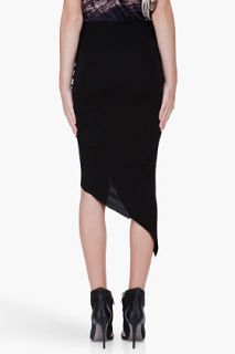 Helmut Lang Black Asymmetric Skirt for women