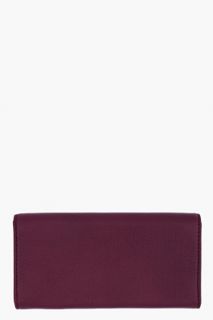 Marc By Marc Jacobs Burgundy Leather Trifold Wallet for women