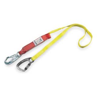 Protecta CE542AW1 518 Lanyard, 1 Leg, Nylon, Yellow