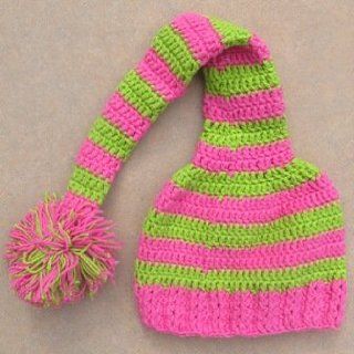 Long Tail Elf or Pixie Stretch Crochet Hat for Baby   Hot