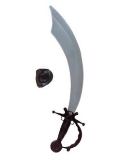 Pirate Sword and Eye Patch Set 17 Inch Clothing