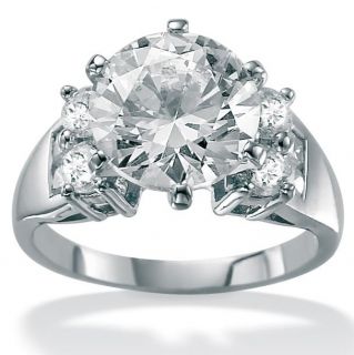 Ultimate CZ 10k White Gold Cubic Zirconia Fashion Ring
