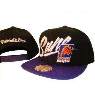 Phoenix Suns Mitchell & Ness Black Adjustable Snap Back Baseball Cap