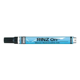 Dykem 91109 Temp/Remove Marker, RINZ OFF(R), Black