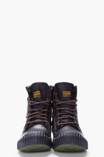 G Star Black Sherpa Narker Boots for men