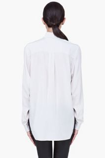 See by Chloé Grey Silk Double Pocket Blouse for women