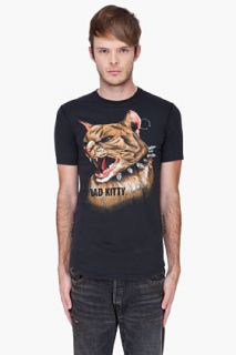 Dsquared2 Black Bad Kitty T shirt for men