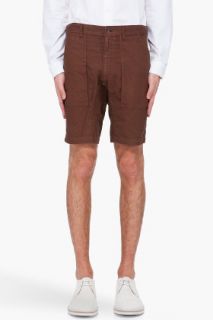 Theory Brown Nealson Shorts for men
