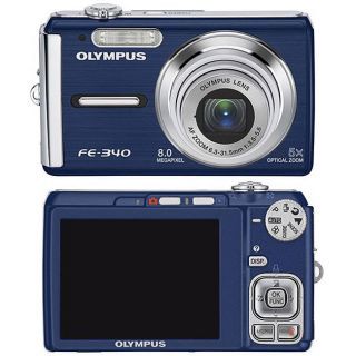 Olympus FE 340 Blue 8 MP Digital Camera (Refurbished)