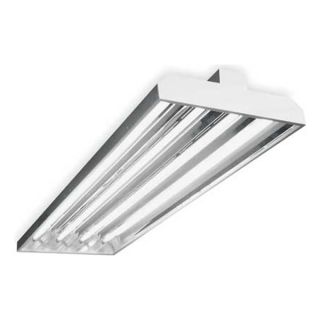 Lithonia FGB164 4 54T5HO S1X20U HVOLT 1/4 GEB10PS Flourescent Fixture, Low Profile, T5