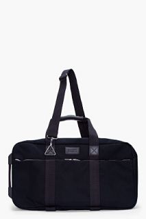 KRISVANASSCHE Black Rolling Suitcase With Laptop Case for men