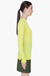 Proenza Schouler Yellow Wool Sweater for women