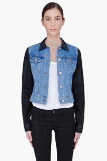 J Brand Coated Denim Bowie Jacket for women