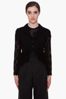 Comme Des Garçons Black Lace Blazer for women