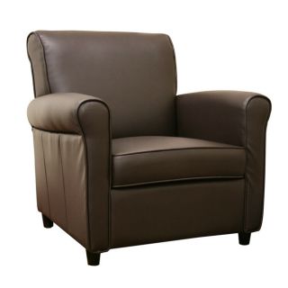 Anderson Espresso Brown Full Bi cast Leather Club Chair