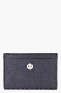 Yves Saint Laurent Black Pebbled Leather Cardholder for men