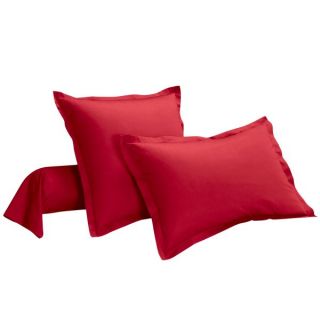Taie traversin Percale Rouge 85 x 185 cm. Confort incomparable et