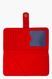 Jerome Dreyfuss Red Long Paul Wallet for women